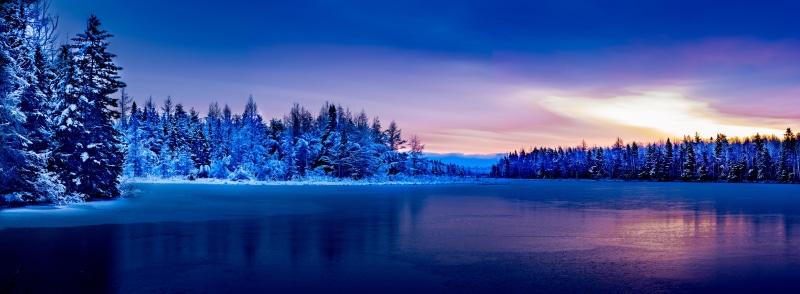 scenics, sunrise, winter, blue, trees, frost, snow, Moncton, blue  hour, blue sky, Autumn  Fall, woodland, ice, covered, landscape, surrounded, New  Brunswick