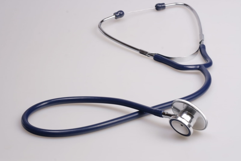 stethoscope, studio shot, medical instrument, white, instrument, wellbeing, medical, health, professional, science, hospital, diagnostic medical tool, heart