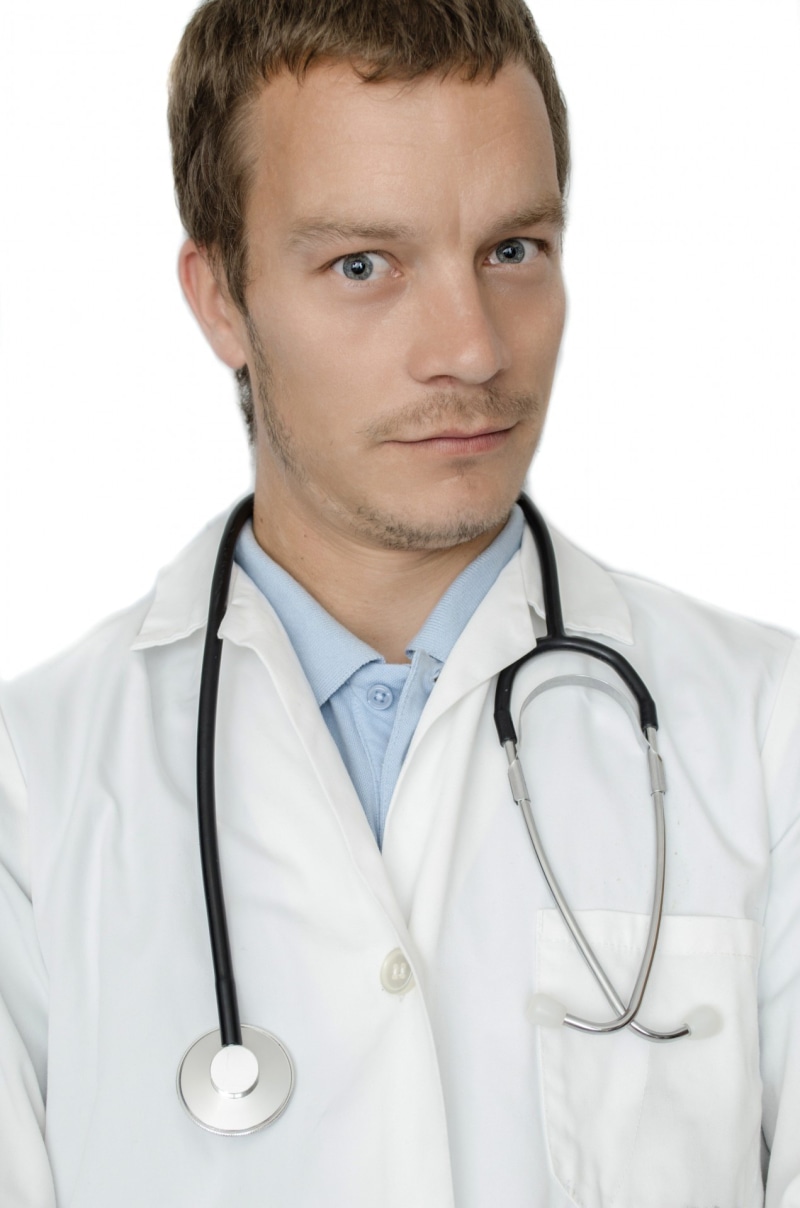white Background, medical equipment, equipment, check, disease, heart, responsibility, looking At Camera, diagnosis, medical supplies, diagnostic, clothing