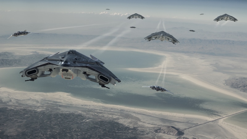 Crusader Industries, 4K, Sabre, Star Citizen, Hercules Starlifter, Aegis