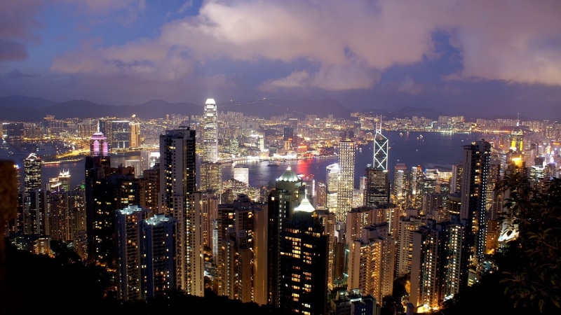 urban Scene, harbor, sea, hong Kong, outdoors, china - East Asia, skyscraper, office Building, building Exterior, victoria Harbour - Hong Kong, 1080P