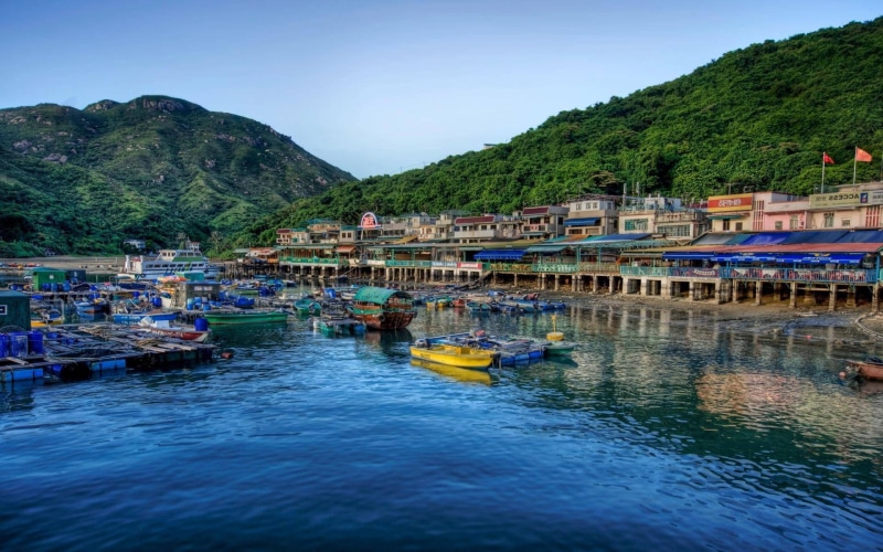 colored, 1080P, hong kong, china, hong, boats, assorted, island, 1920x1200, lamma, world, kong