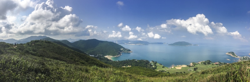 outdoors, 8K, clouds, environment, hong kong, tree, landscape, hills, plant, scenics - nature, beauty in nature, travel, sky, land, golf, panorama, tranquility