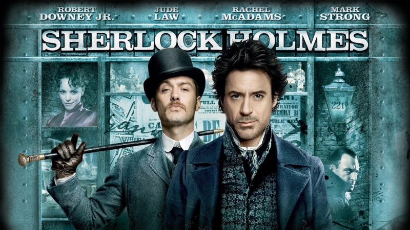 1080P, robert downey jr., poster, sherlock holmes, movies, jude law, holmes, 1920x1080, sherlock, dr. john watson, movie