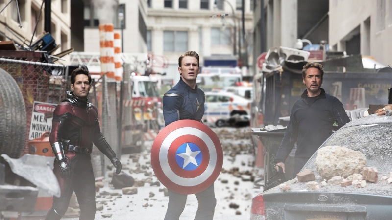 The Avengers, Chris Evans, Avengers EndGame, Tony Stark, Robert Downey Jr., Iron Man, Paul Rudd, Captain America, 2K, Scott Lang, Steve Rogers, Ant-Man