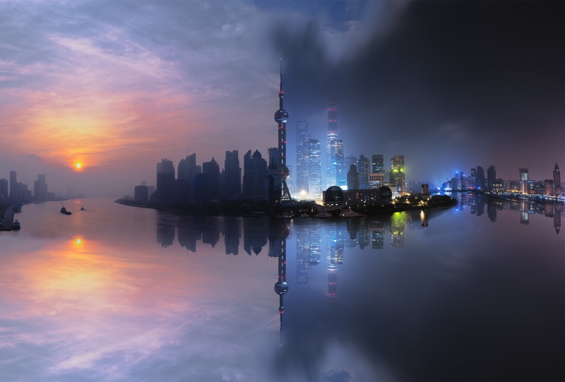 city, nature, color, building, photo, architecture, nightscape, mist, edited, 1080P, landscape, tower, outdoors, modern, skyline, clouds, no people, day