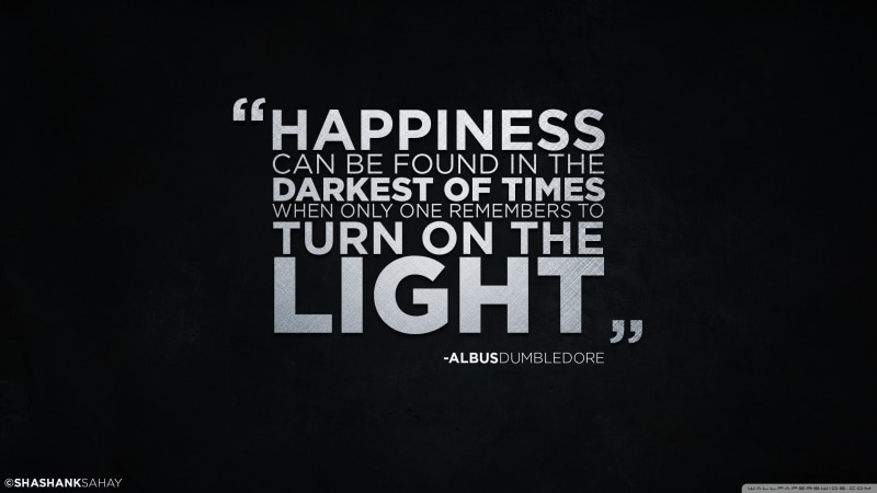 2K, quote, Albus Dumbledore, Harry Potter, simple background