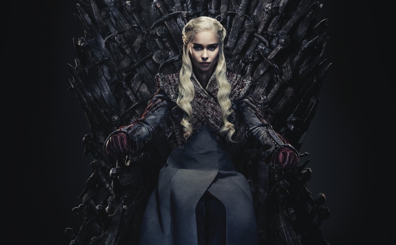 Iron, sitting, Daenerys Targaryen, 2K, Emilia Clarke, Throne