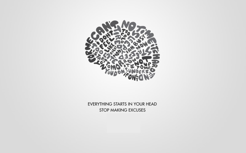 quote, 720P, motivational, procrastination, simple background, brain, word clouds