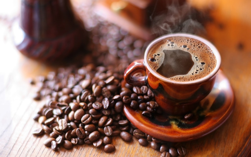 no people, white, coffee Cup, heat - Temperature, drink, close-up, backgrounds, scented, coffee Crop, still life, morning, cafe, indoors, mocha, dark, crockery