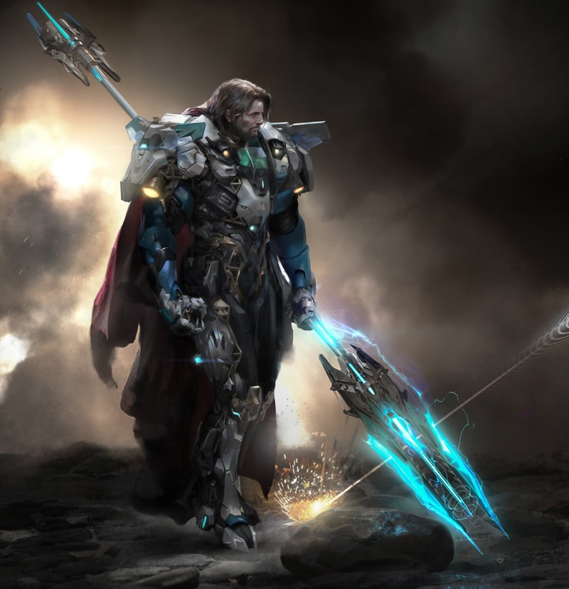 futuristic, armor, futuristic armor, knight, simple background, 720P