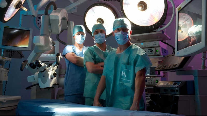 standing, s, hospital, two people, people, 1080P, medicine, illuminated, medical, scrubs, real people, skill, surgical mask, front view, healthcare and medicine