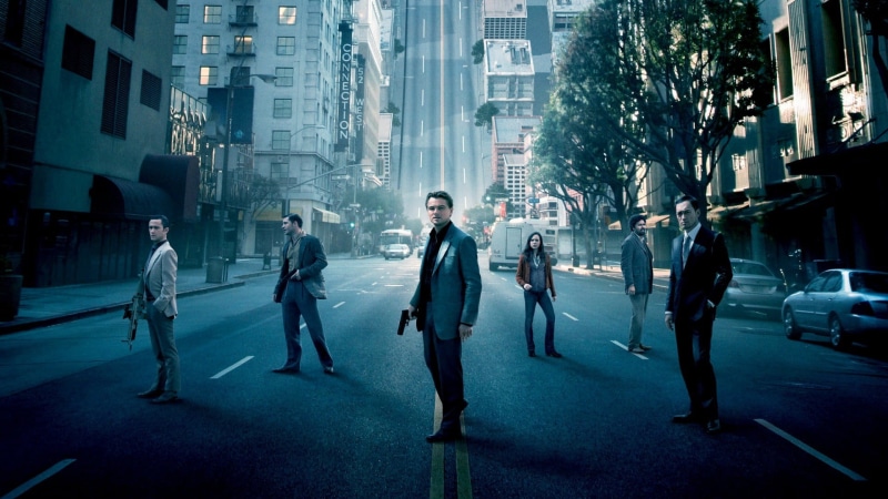 city life, architecture, city street, Inception, application, young adult, men, road, movies, coworker, well-dressed, people, males, business person