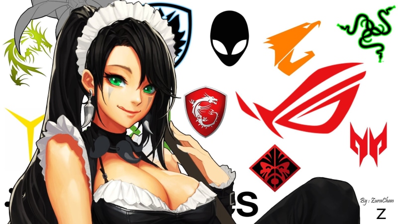 Nvidia, Alienware, Acer, Gigabyte, Republic of Gamers, Asus, Razer, Anime, Video Game, 1080P, Logo, Nidalee (League Of Legends), MSI, Dragon War, League Of Legends