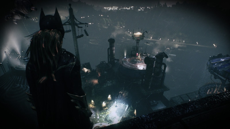 illuminated, video games, business, people, music, activity, 720P, sparks, indoors, Batman: Arkham Knight, real people, occupation, industry, standing