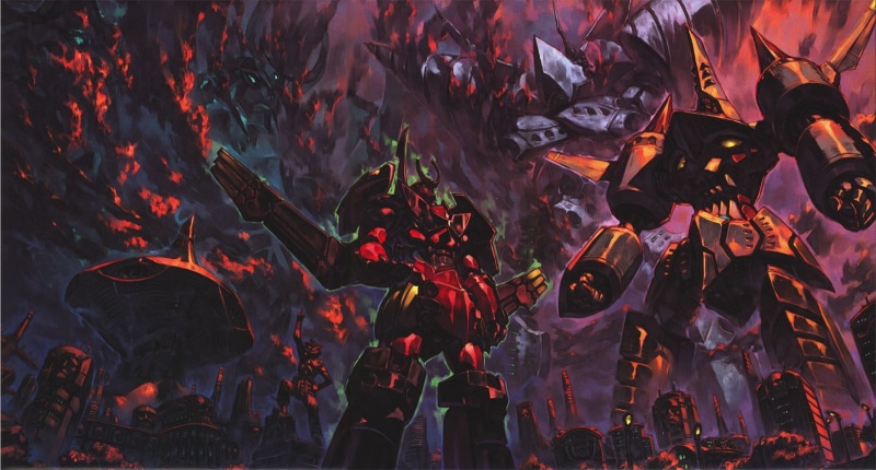 men, arts culture and entertainment, painting, performance, full frame, large group of people, crowd, backgrounds, red, celebration, Tengen Toppa Gurren Lagann