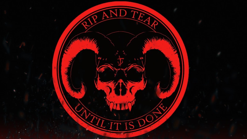 symbols, minimalism, Satanism, Satanic, devils, Metal Music, 1080P, video games, inspirational, Doom (game), demon, teeth, quote