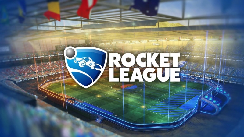 stadium, sport, transportation, competition, outdoors, text, glass - material, Rocket League, motion, message, day, blue, no people, communication, team sport