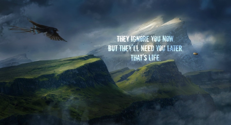 birds, nature, green, animal themes, quote, beauty in nature, vertebrate, eagle, motion, land, sea, animals in the wild, inspirational, digital art, digital composite