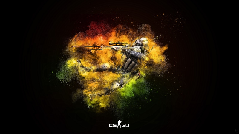symbol, indoors, counter-strike: global offensive, artwork, 4K, studio shot, creativity, surreal, cs go, astronomy, yellow, water, Games, inspiration