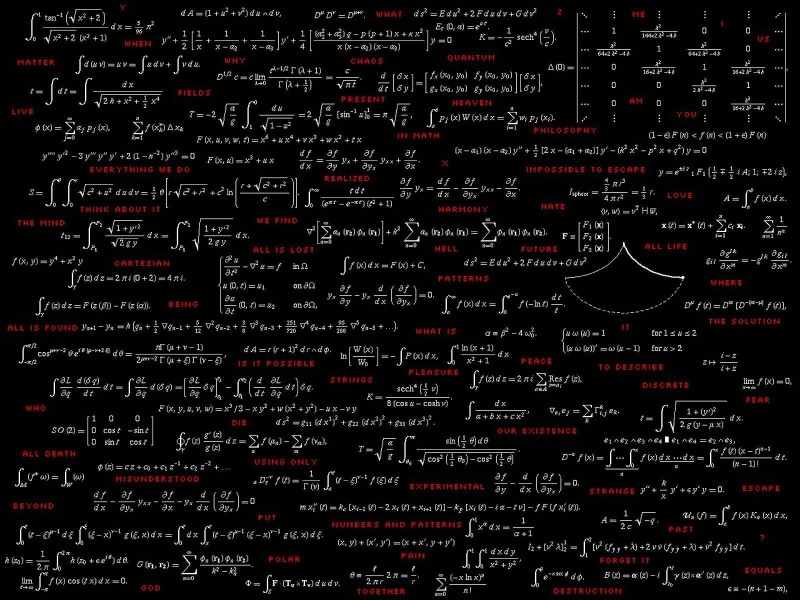 poster, text, mathematics, formula, science, 720P, math, physics, typography