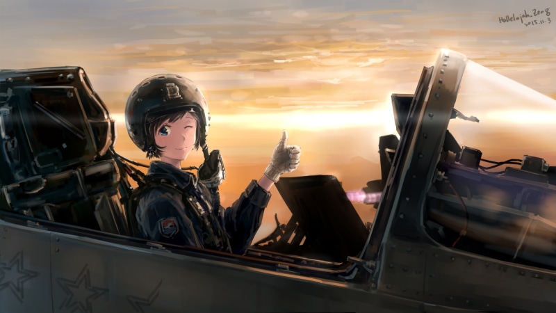 adult, young women, sunset, transportation, cloud - sky, one person, mode of transportation, beautiful woman, sky, pilot, nature, young adult, mid adult