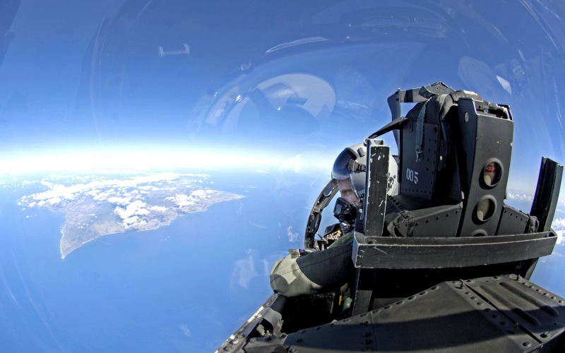 pilot, transportation, sea, military, black, cockpit, flying, nature, blue, sky, space, army, aerospace industry, airplane, air vehicle, mode of transportation