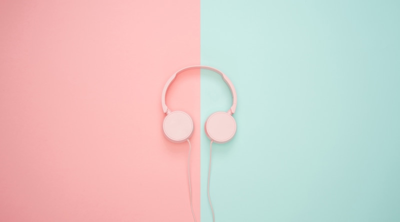 Half, pink color, studio shot, heart shape, emotion, directly above, Colors, single object, blue background, no people, simplicity, positive emotion, Pastel