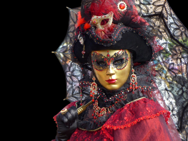 venice - Italy, one person, venice Carnival, colored, festival, masks of venice, disguise, stage make-up, headshot, human representation, 2K, headdress
