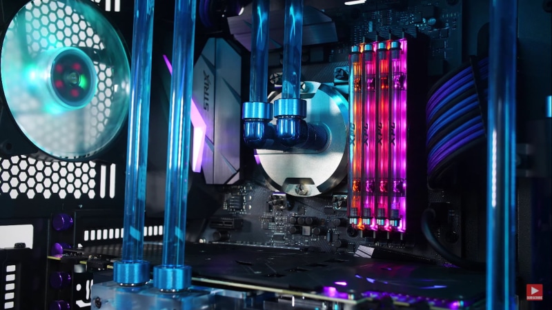 water cooling, 1080P, ram, 120MM fan, Pc build