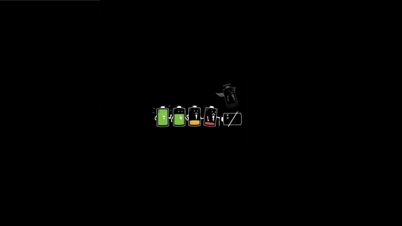 humor, digital art, black background, 1080P, dark humor, minimalism, battery