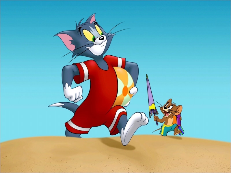 and, cartoon, jerry, tom, 720P