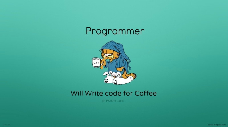 indoors, Programming, creativity, green color, connection, Garfield, programmer, Humor, Coder, 720P, close-up, communication, text, studio shot, human representation
