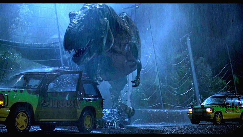 rain, movie, sci fi, fantasy, 1080P, film, adventure, dark, park, dinosaur, jurassic