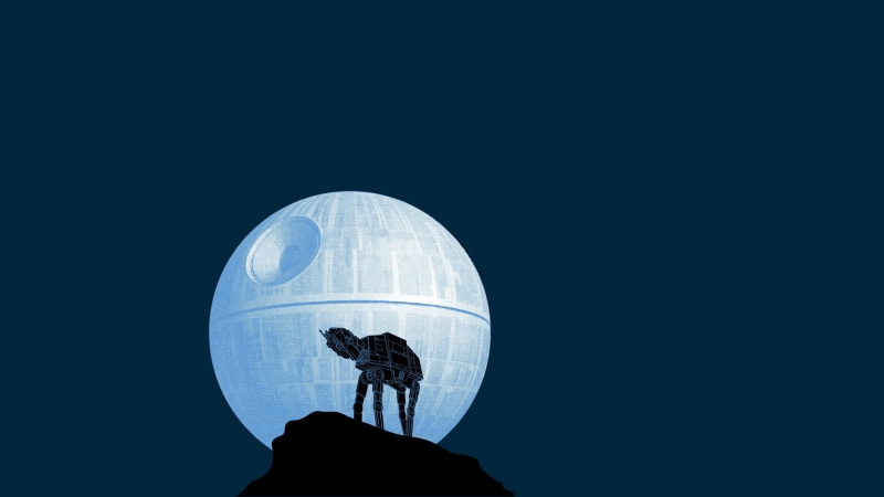 nature, men, Death Star, star, space, night, 1080P, silhouette, unrecognizable person, lifestyles, exploration, Star Wars, beauty in nature, copy space