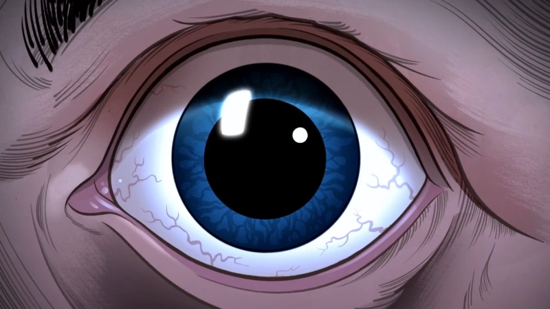 close-up, number, blue, no people, Gravity Falls, shape, reflection, full frame, eye, 1080P, white color, day, illustration, red, iris - eye, person, indoors