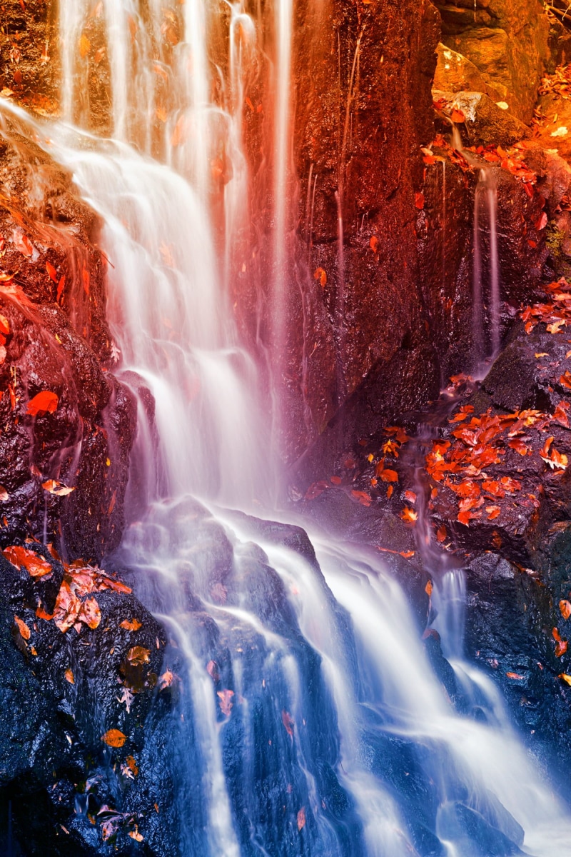 forest, background, stream, flow, river, rock formation, scene, waterfall, united states, orange  grove, scenic, ca, color, formation, photo, photomanipulation
