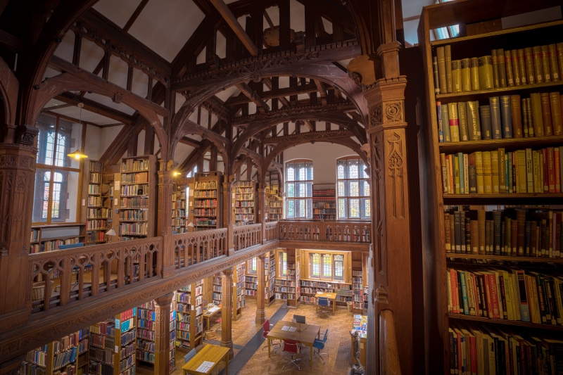 ceiling, studying, learn, publication, education, built structure, architecture, interior, reading, libraries, building, 8K, gladstones library, literature