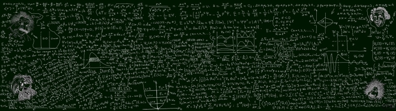 dual monitor, 4K, formula, Science, physics, Einstein, school Board