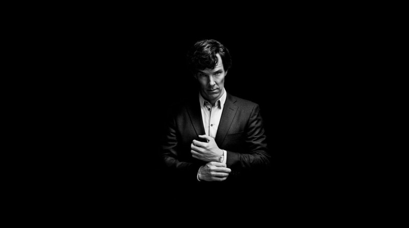 background, 1080P, Benedict Cumberbatch, Sherlock Holmes, Sherlock (TV series), Sherlock BBC, Sherlock, minimalism, black background