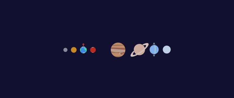 Neptune, Mars, Jupiter, Earth, digital art, Saturn, Uranus, space, Mercury, Venus, 2K, Solar System, planet