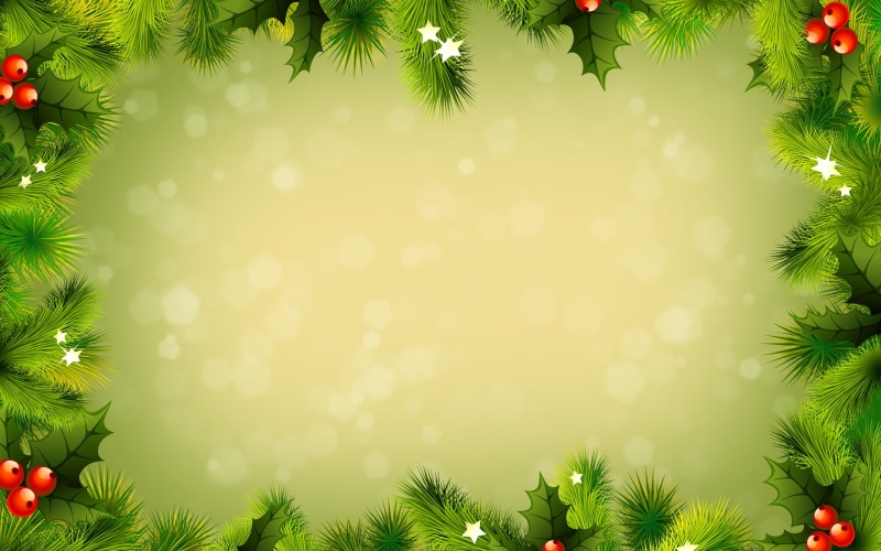 holiday, christmas, red, background, frame, green, 2K