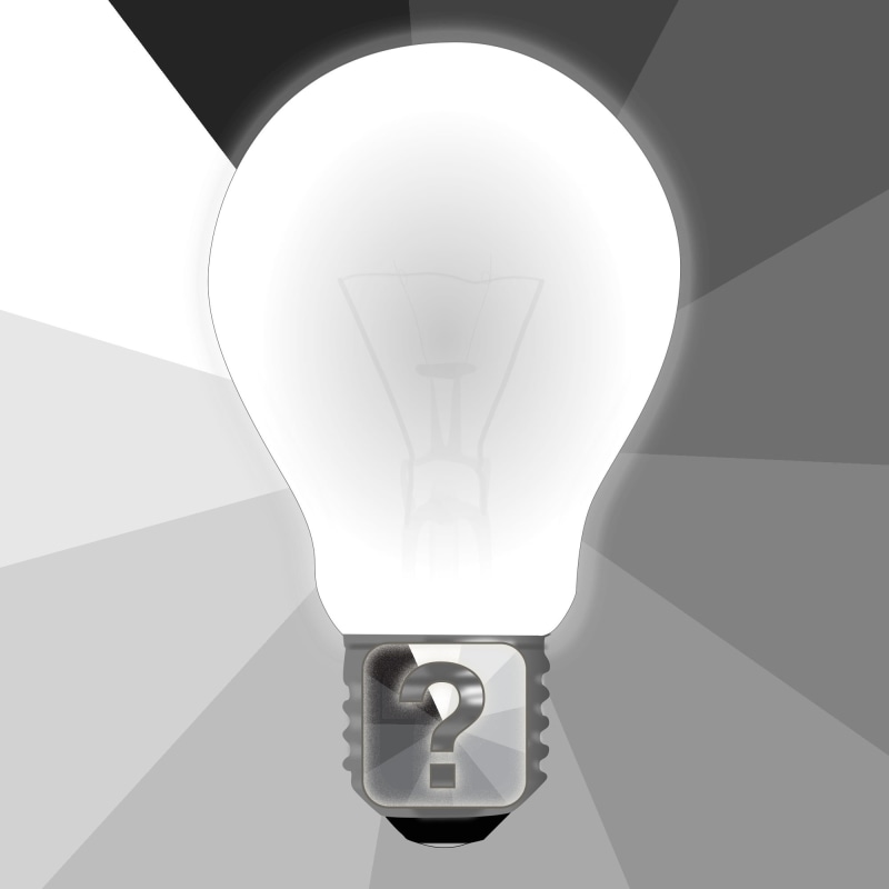 shape, transportation, innovation, glowing, quiz, communication, electricity, brain, light - natural phenomenon, question, low angle view, bulb, ceiling