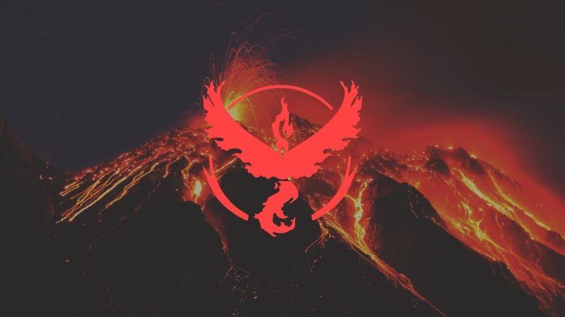 flame, pokemon, land, valor, 2K, black Color, fire, bonfire, night, outdoors, backgrounds, inferno, hell, illuminated, symbol, Team Valor, Pokemon Go
