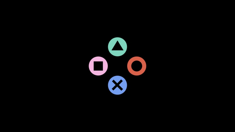 PlayStation, minimalism, video games, 4K