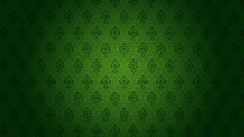 vintage, print, floral, 1080P, 1920x1080, abstract, green, textile, pattern
