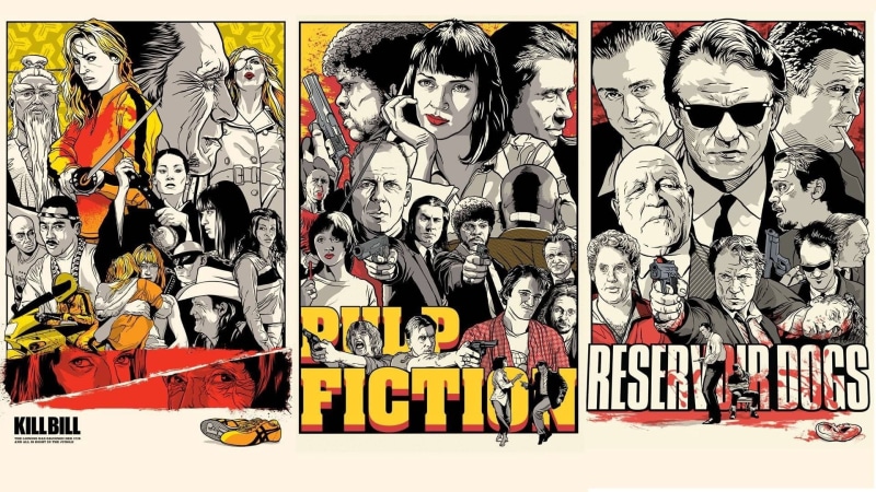 Kill Bill, Reservoir Dogs, Quentin Tarantino, Pulp Fiction, 1080P