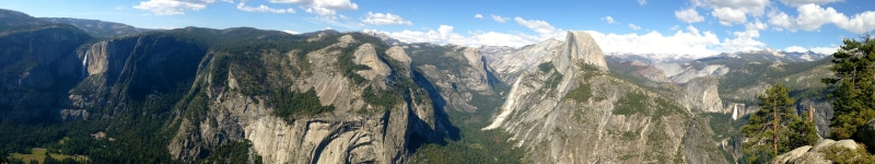 5K, Yosemite National Park, multiple display, triple screen