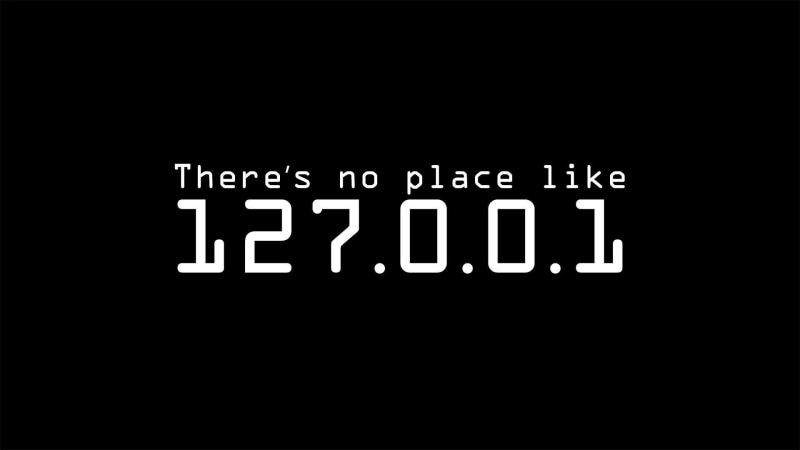 127.0.0.1, place, like, l, text, black, localhost, nerd, s, no place like, hd, 1080P
