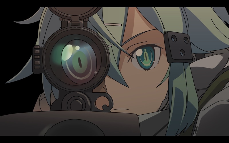lighting equipment, electric light, circle, sniper rifle, Gun Gale Online , electric lamp, building exterior, light, electricity, street light, outdoors